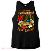 Art Teacher Student School Artist Illustrator Painter Ladies PosiCharge Tri-Blend Wicking Tank thumb 0