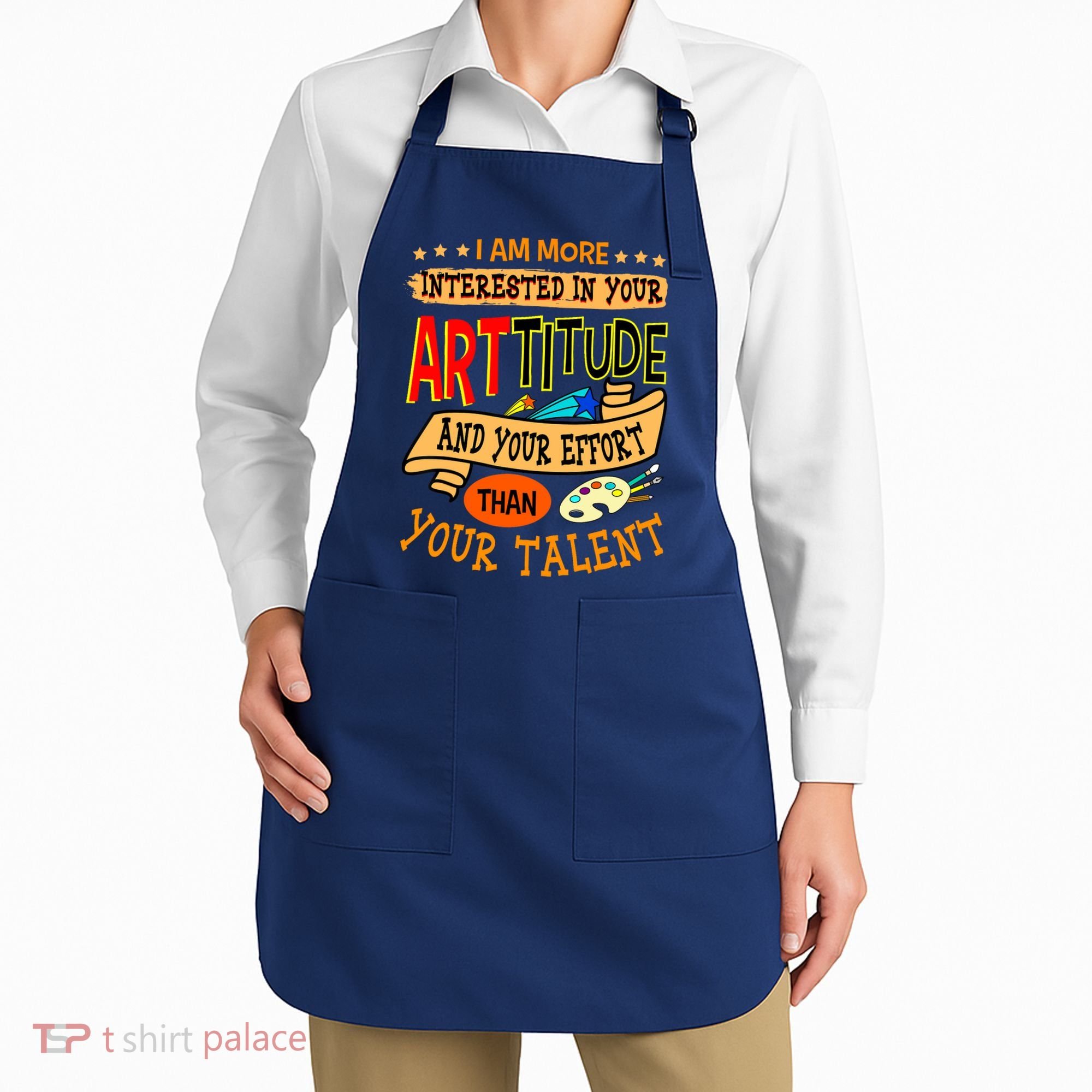 Art Teacher Student School Artist Illustrator Painter Apron