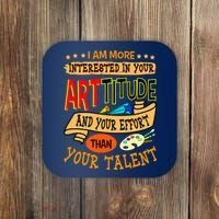 Art Teacher Student School Artist Illustrator Painter Coaster thumb 0