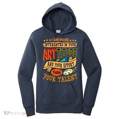 Art Teacher Student School Artist Illustrator Painter Women's Hoodie