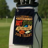 Art Teacher Student School Artist Illustrator Painter Golf Towel thumb 2