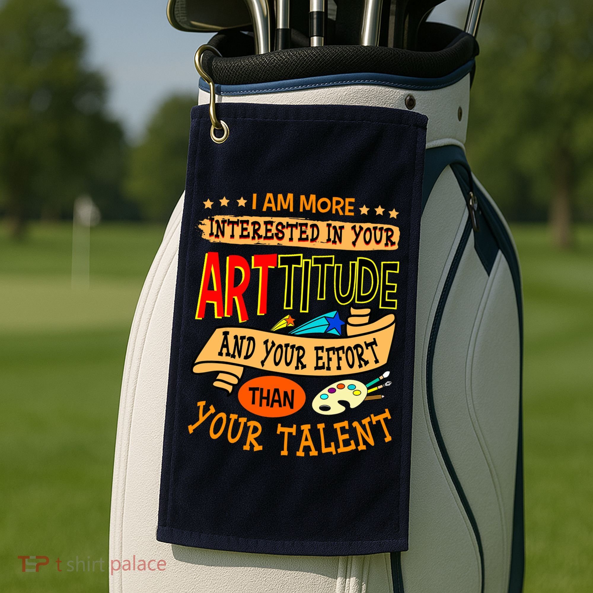 Art Teacher Student School Artist Illustrator Painter Golf Towel