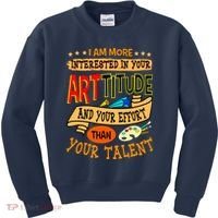 Art Teacher Student School Artist Illustrator Painter Kids Sweatshirt thumb 0