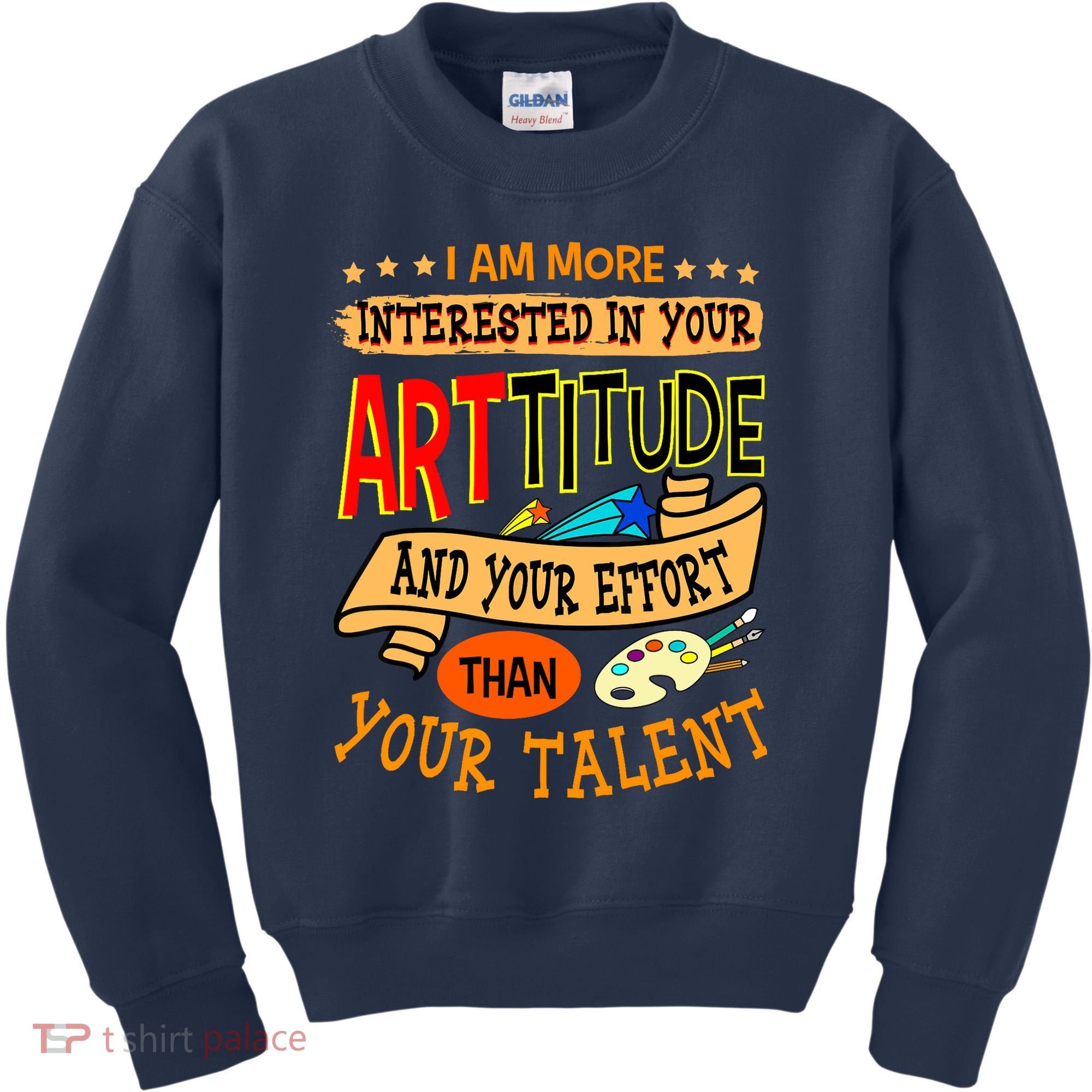 Art Teacher Student School Artist Illustrator Painter Kids Sweatshirt