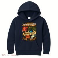 Art Teacher Student School Artist Illustrator Painter Kids Hoodie thumb 0