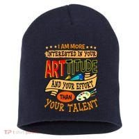 Art Teacher Student School Artist Illustrator Painter Short Acrylic Beanie thumb 0