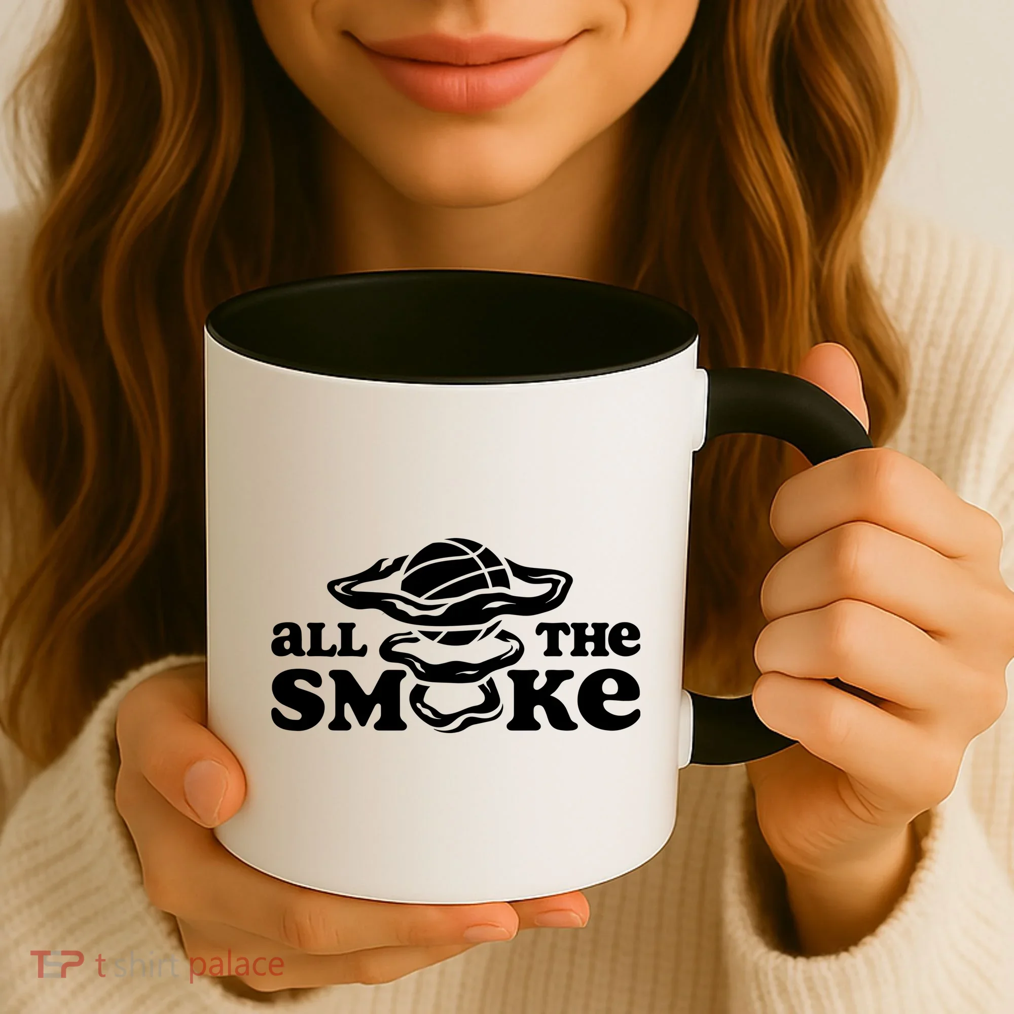 All The Smoke Funny Basketball Podcast Coffee Mug