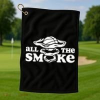 All The Smoke Funny Basketball Podcast Golf Towel thumb 1