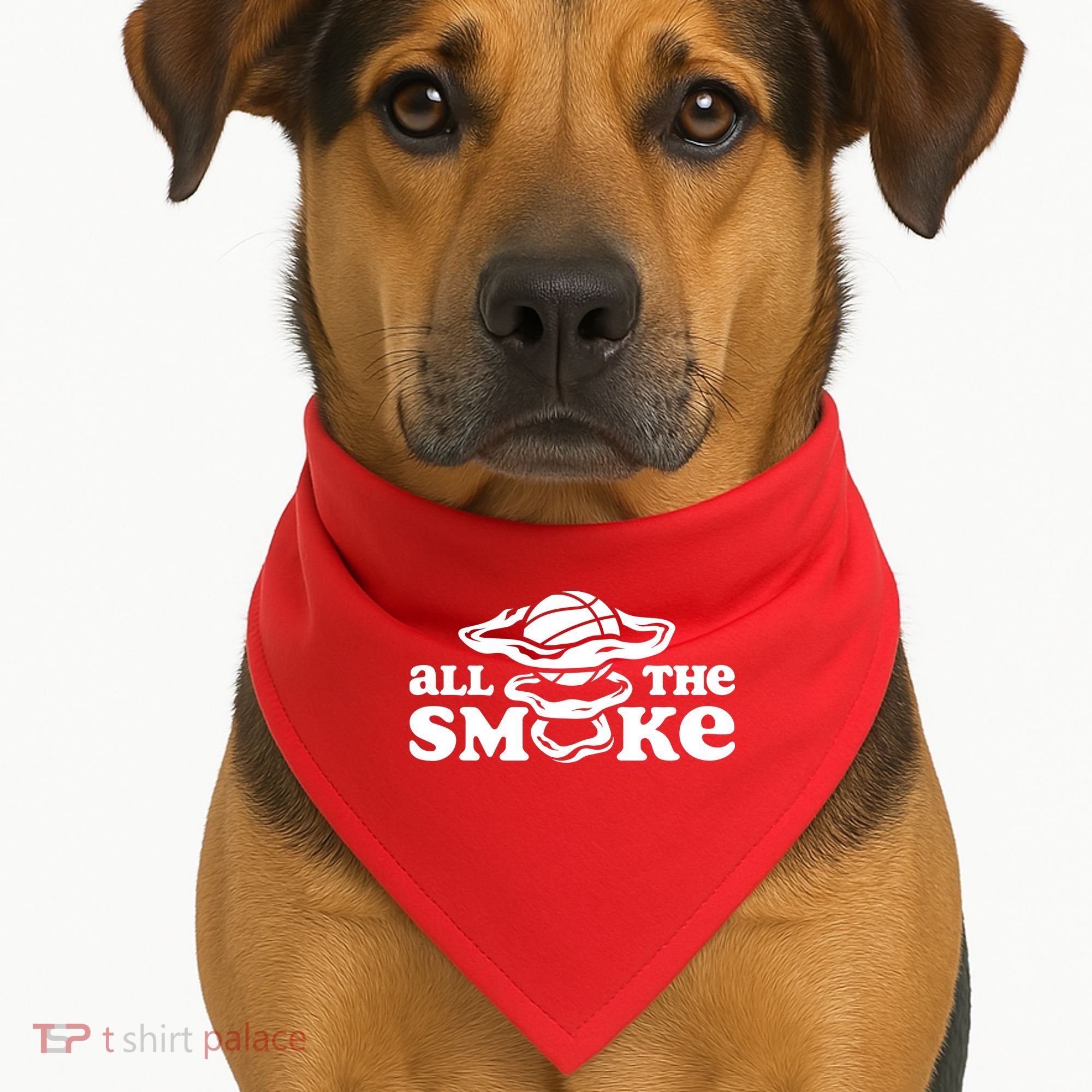 All The Smoke Funny Basketball Podcast USA-Made Doggie Bandana