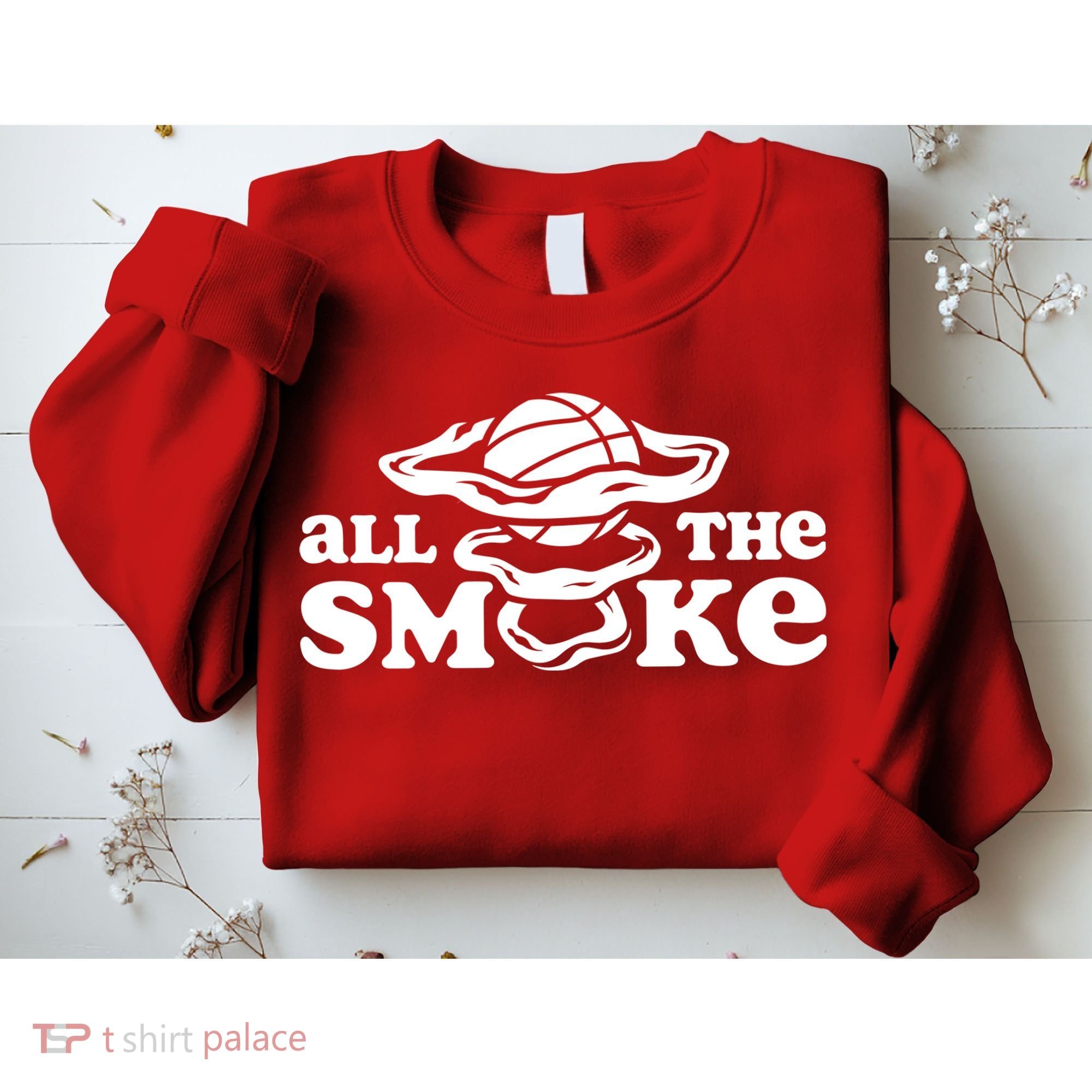 All The Smoke Funny Basketball Podcast Sweatshirt