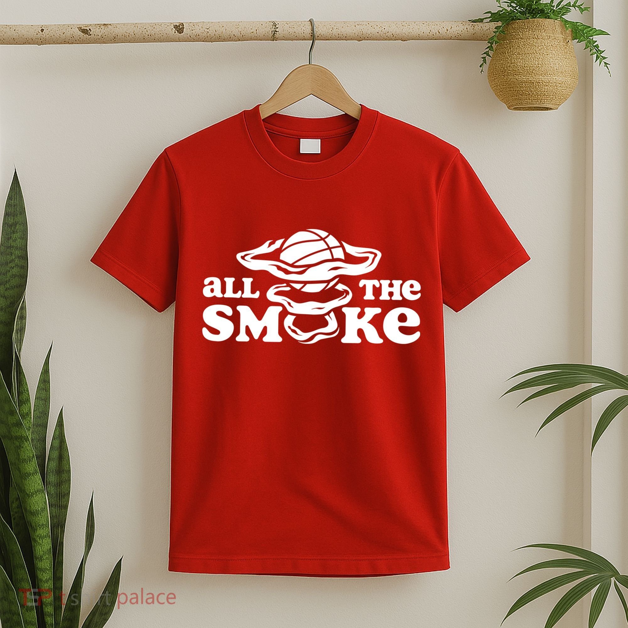 All The Smoke Funny Basketball Podcast T-Shirt