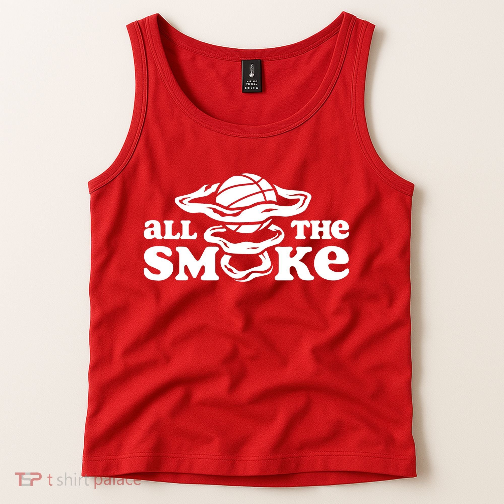 All The Smoke Funny Basketball Podcast Tank Top