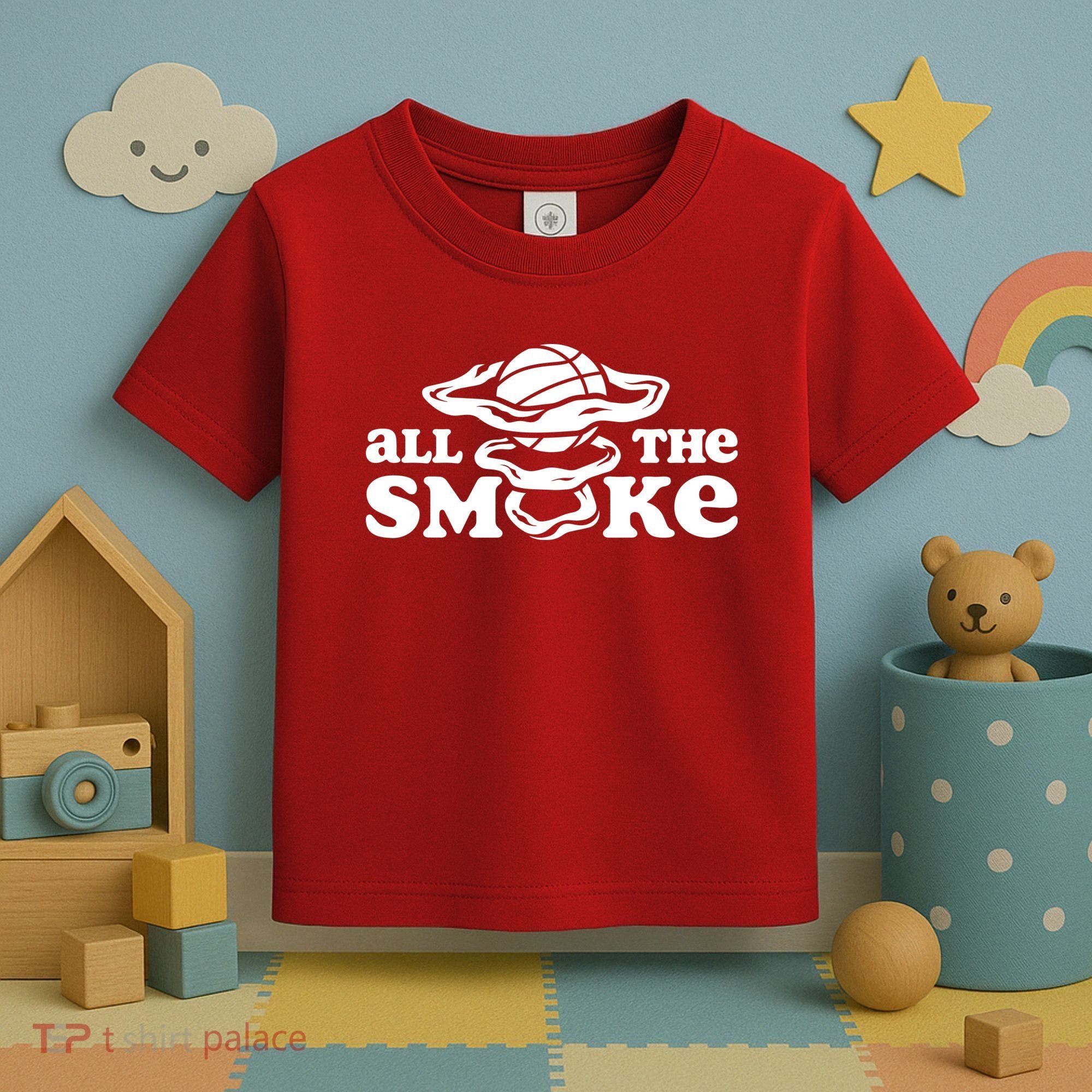 All The Smoke Funny Basketball Podcast Toddler T-Shirt