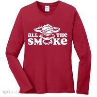 All The Smoke Funny Basketball Podcast Women's Long Sleeve Shirt thumb 0
