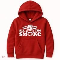 All The Smoke Funny Basketball Podcast Kids Hoodie thumb 0