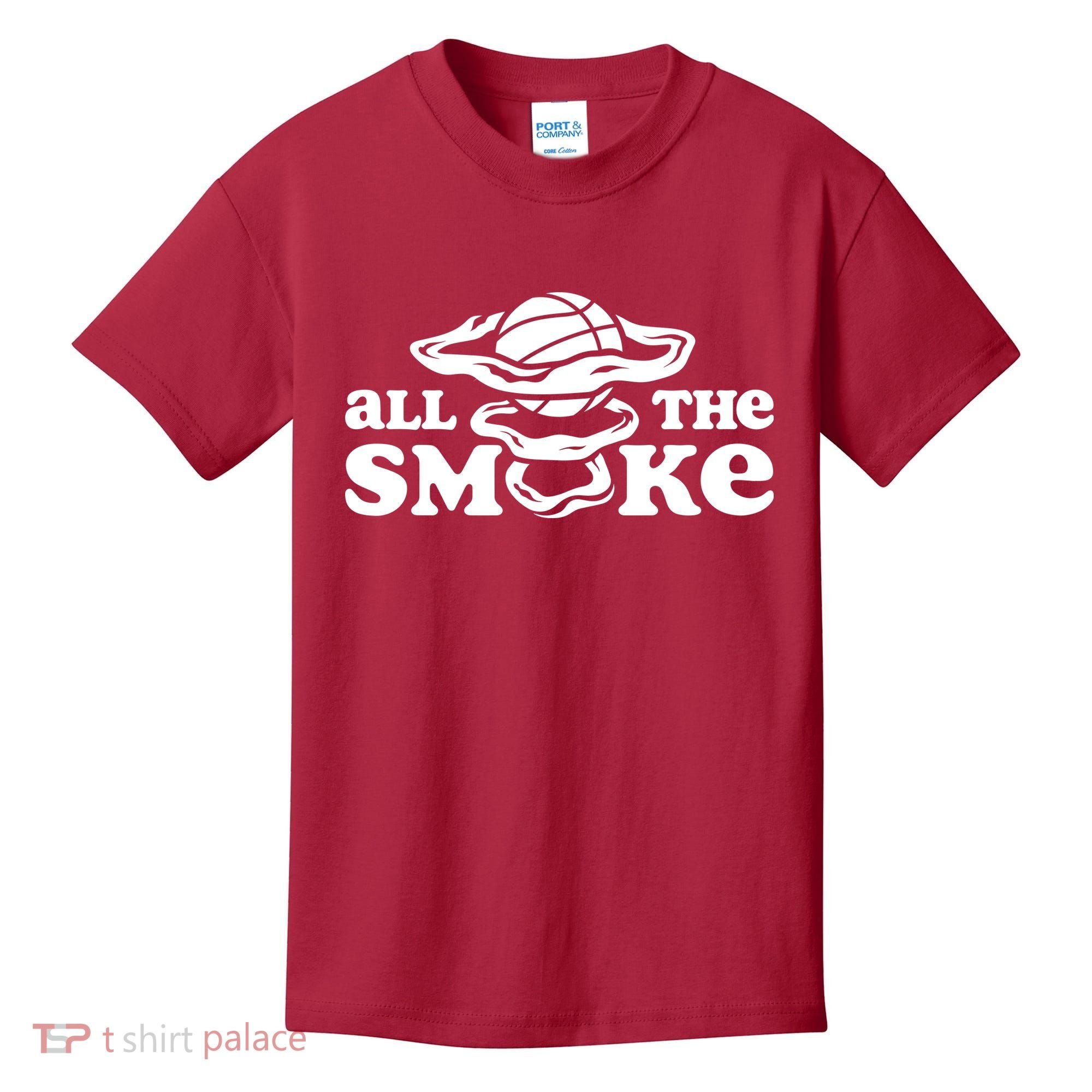 All The Smoke Funny Basketball Podcast Kids T-Shirt