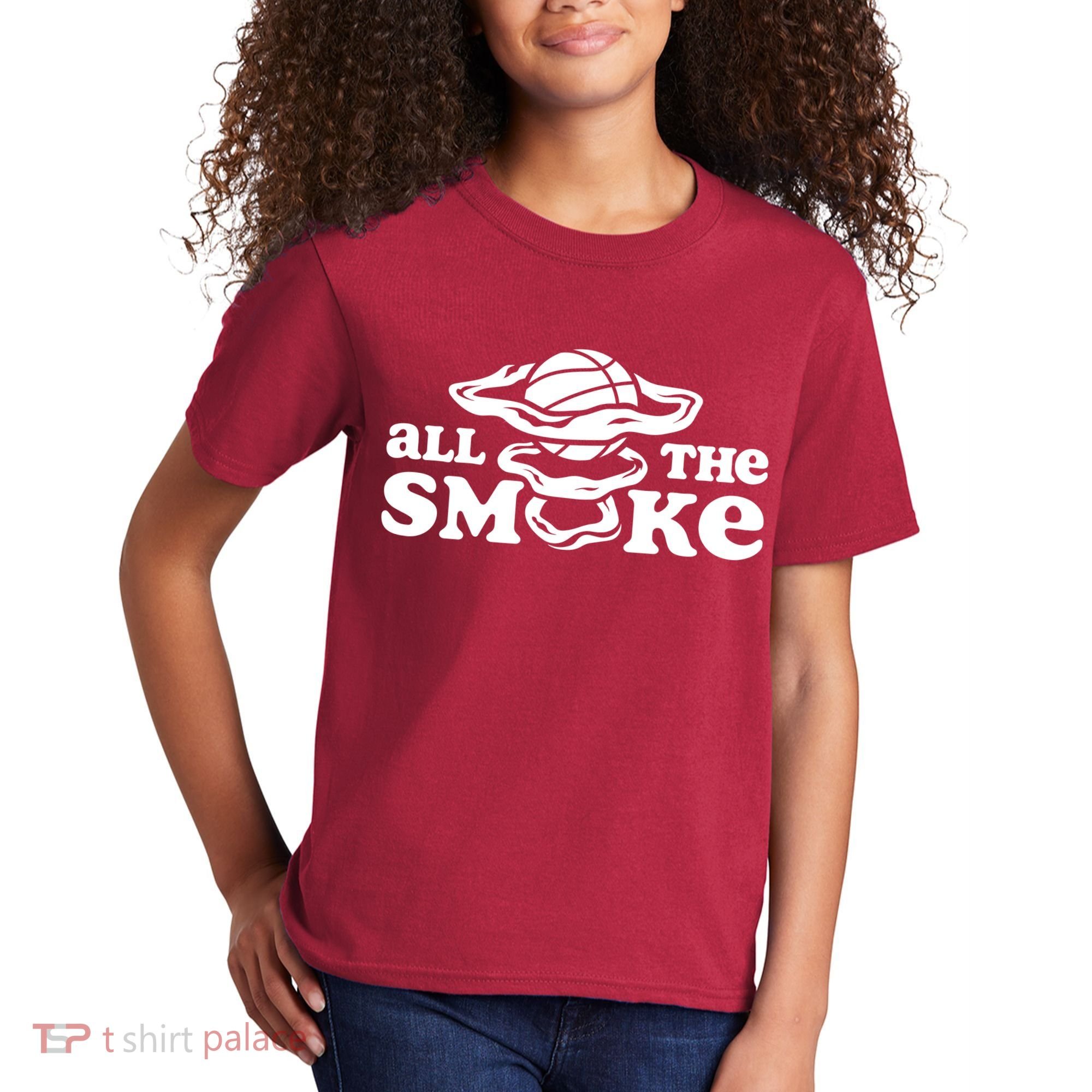All The Smoke Funny Basketball Podcast Kids T-Shirt
