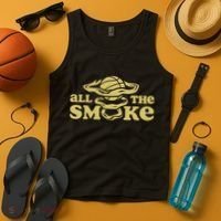 All The Smoke Funny Basketball Podcast Tank Top thumb 4