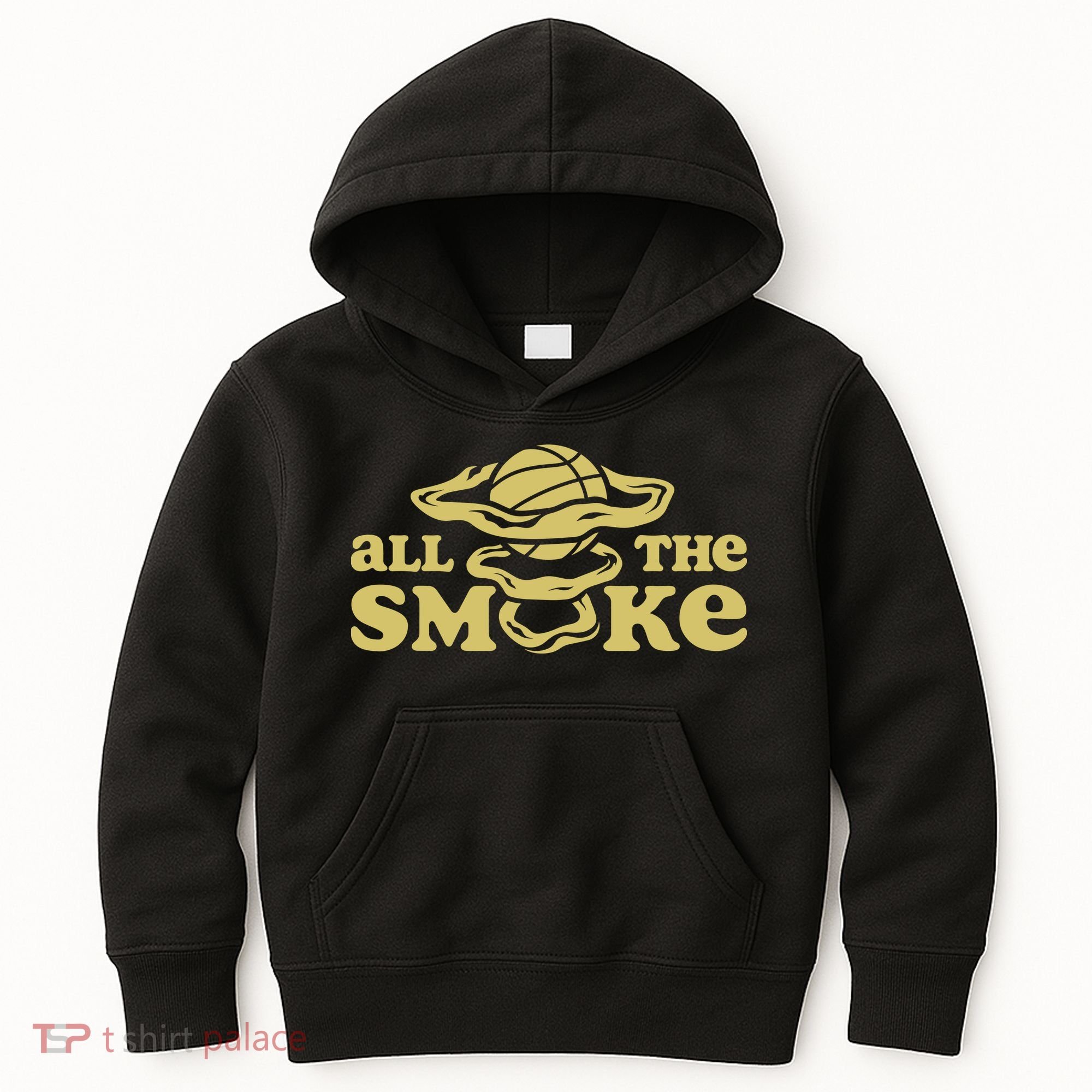 All The Smoke Funny Basketball Podcast Kids Hoodie