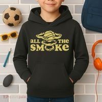 All The Smoke Funny Basketball Podcast Kids Hoodie thumb 2