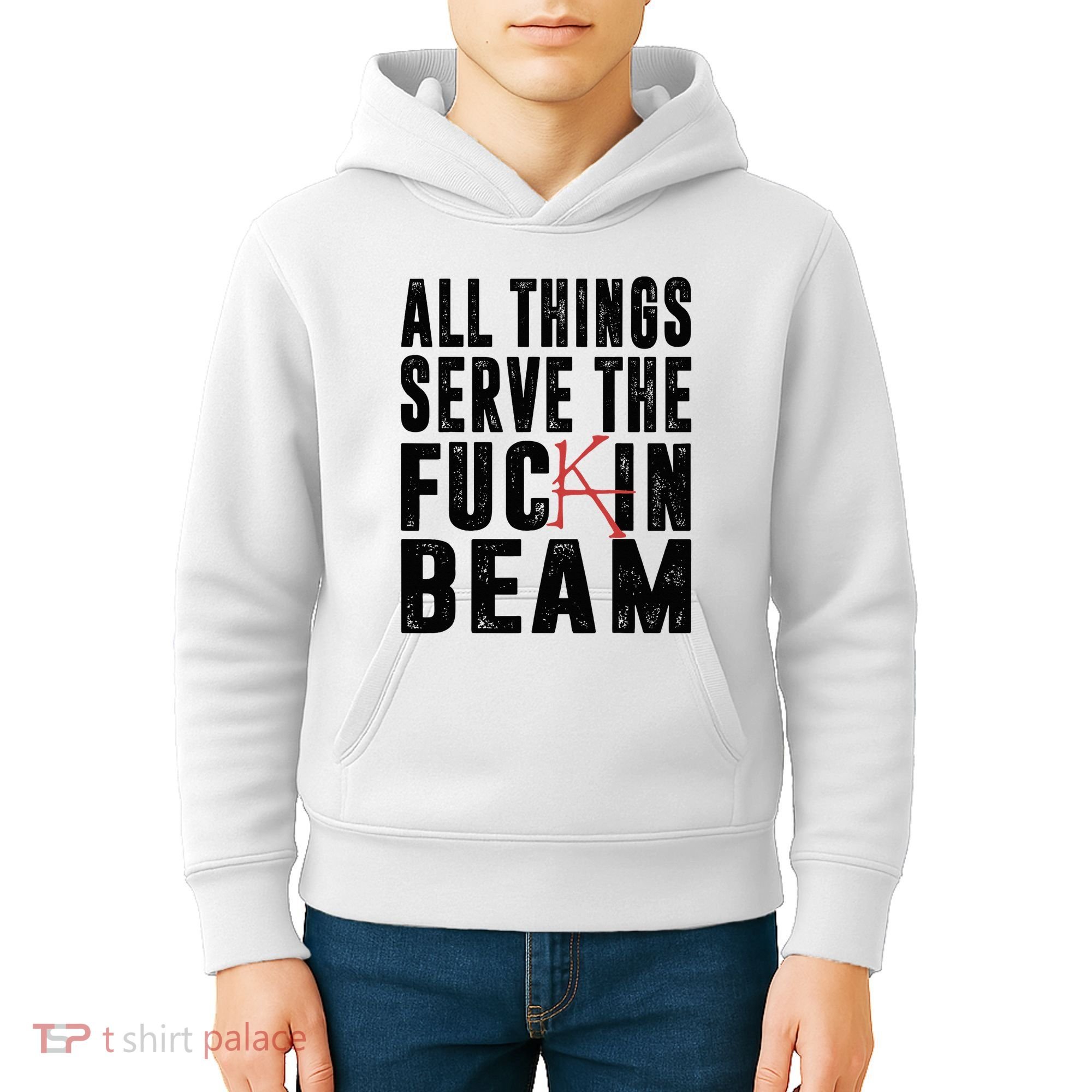 All Things Serve The Fuckin Beam Kids Hoodie