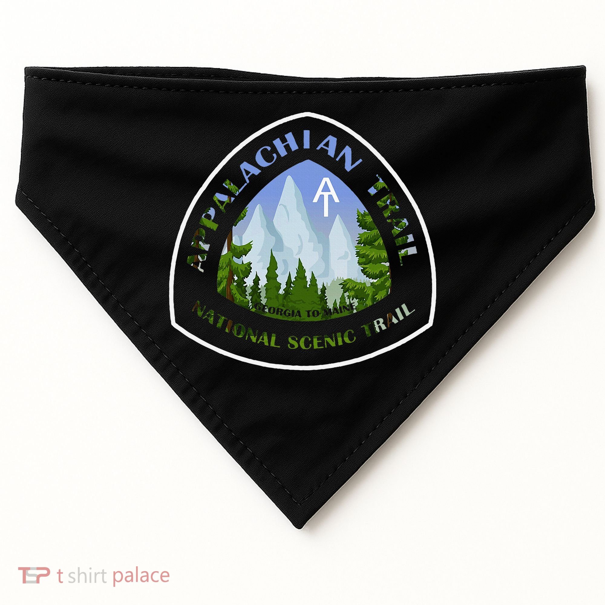 Appalachian Trail Scenic Mountain Views USA-Made Doggie Bandana