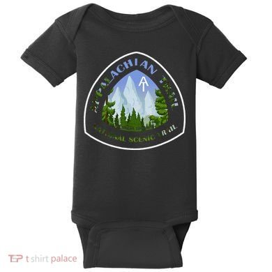 Appalachian Trail Scenic Mountain Views Baby Bodysuit