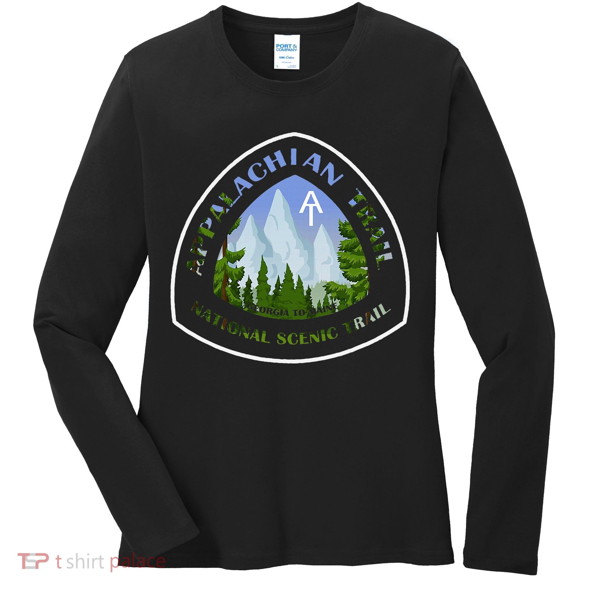 Appalachian Trail Scenic Mountain Views Women's Long Sleeve Shirt