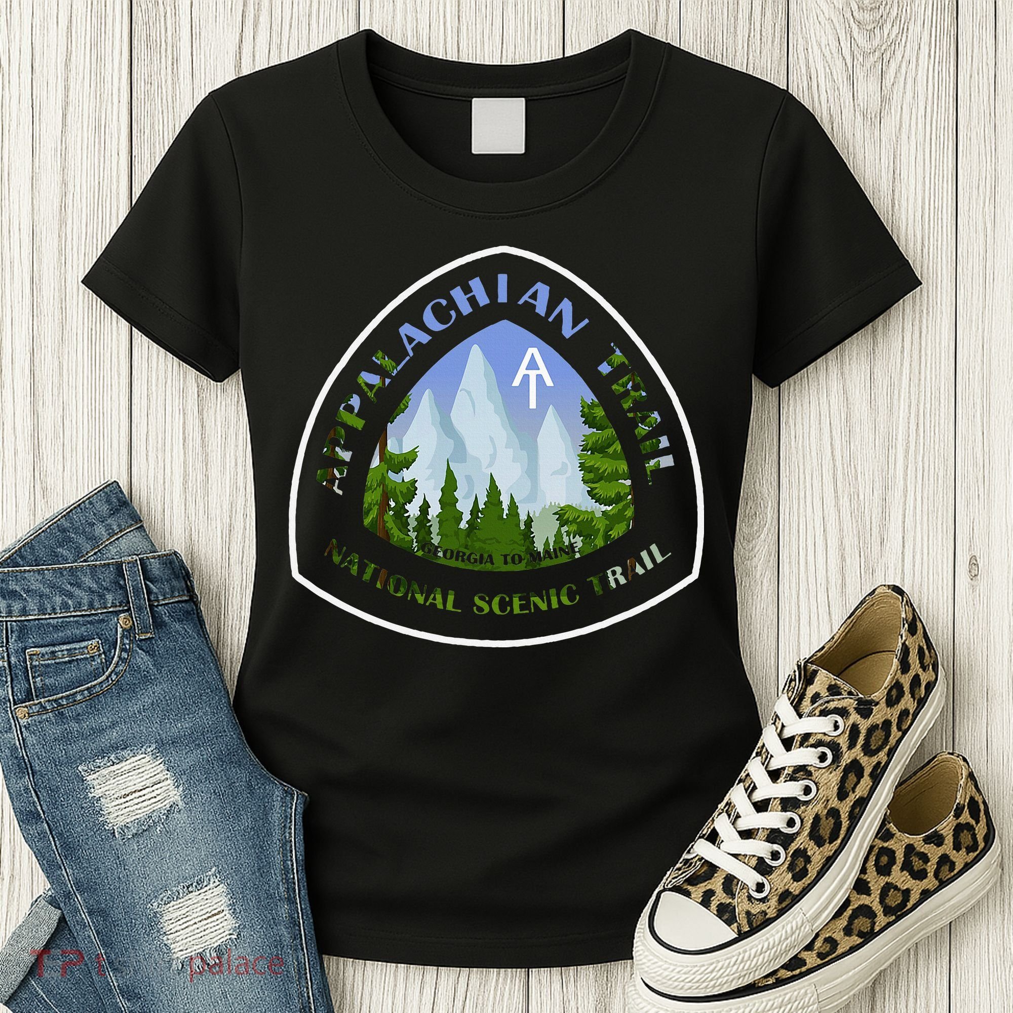 Appalachian Trail Scenic Mountain Views Women's T-Shirt