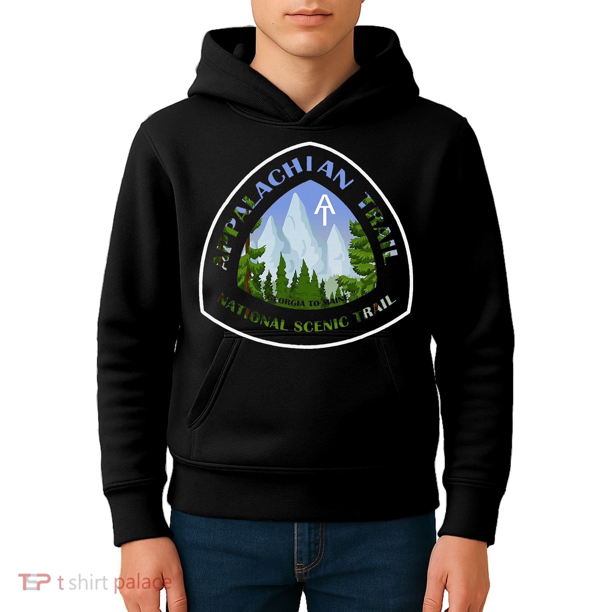 Appalachian Trail Scenic Mountain Views Kids Hoodie