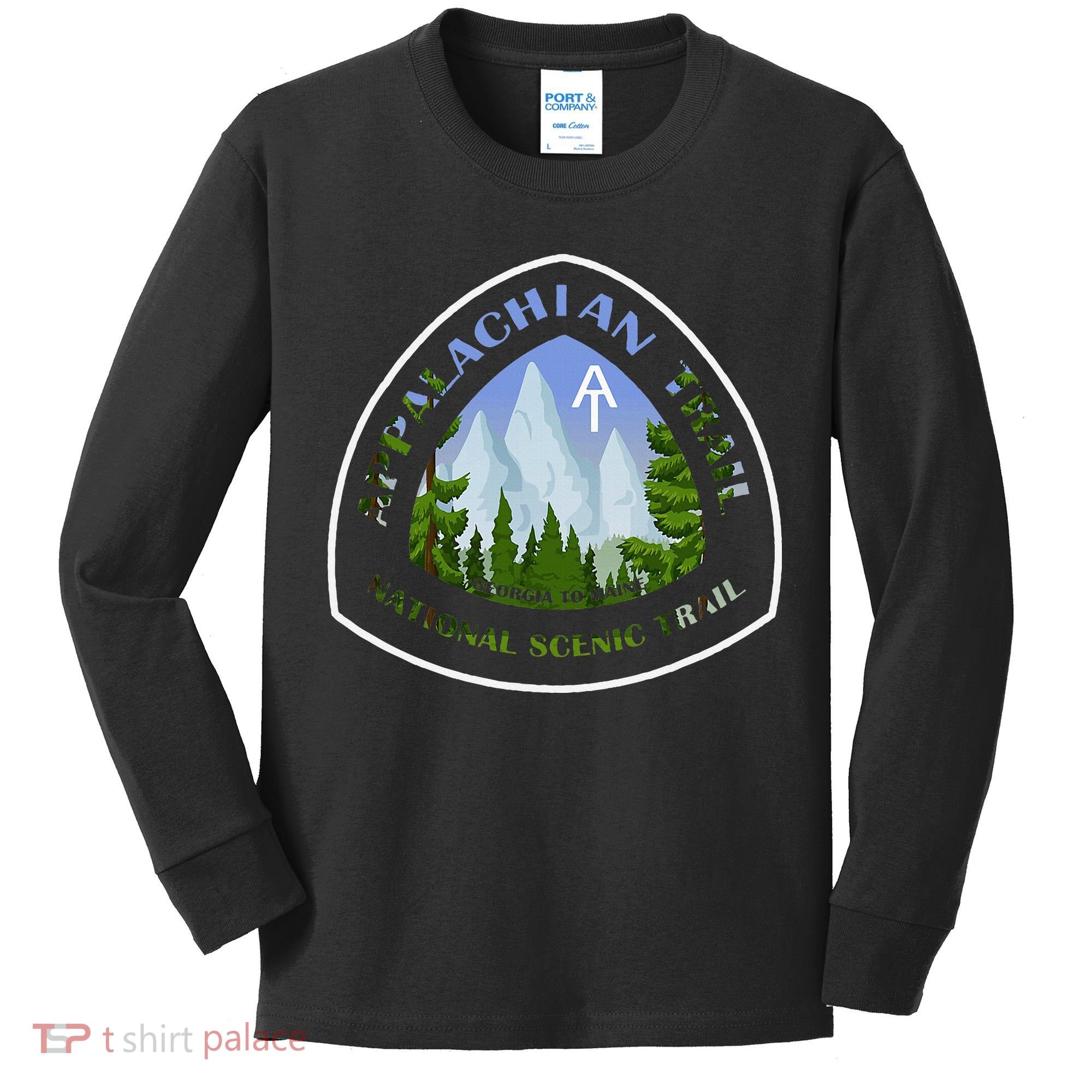 Appalachian Trail Scenic Mountain Views Kids Long Sleeve Shirt