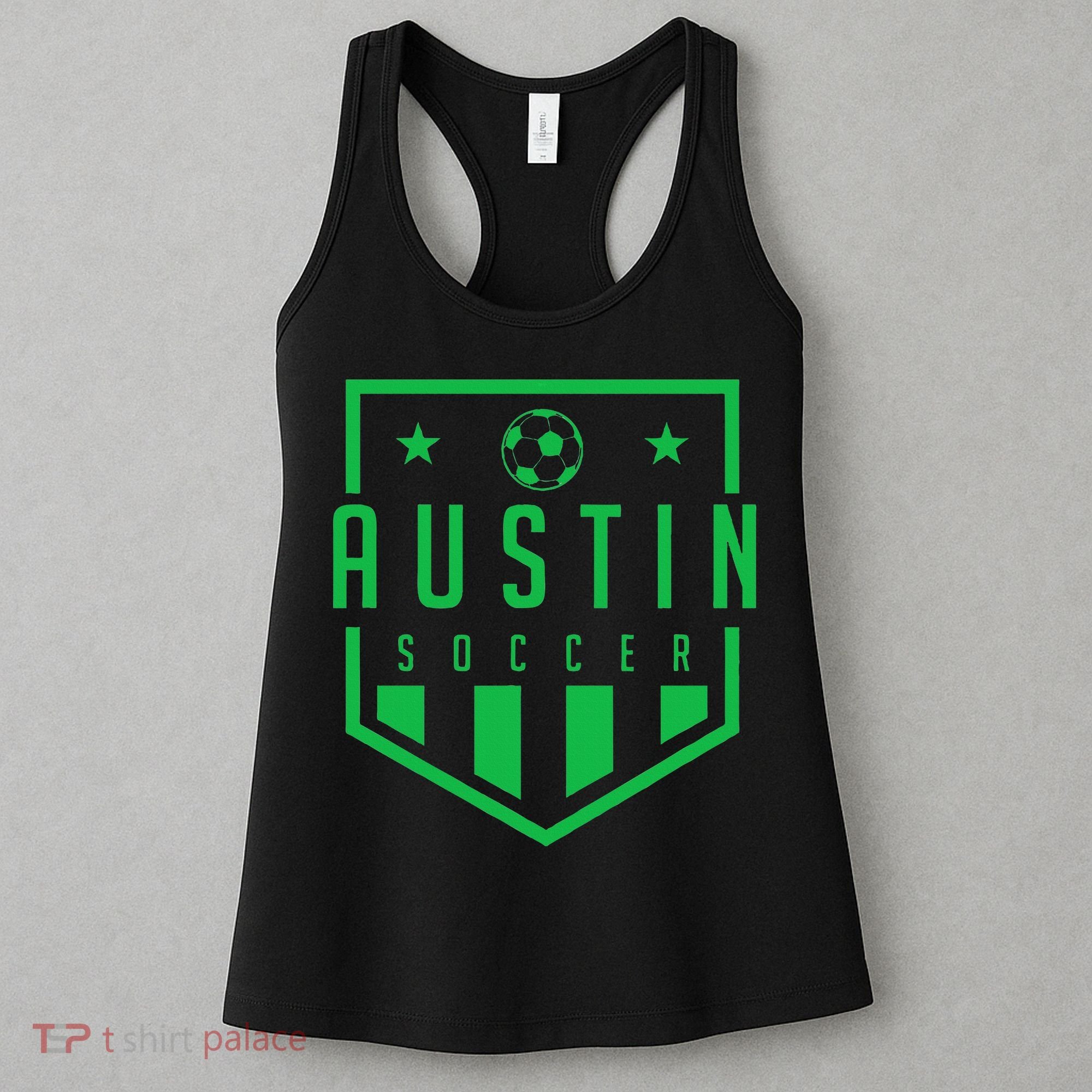 Austin Texas Soccer  Futbol Jersey Kit Badge Match Women's Tank Top