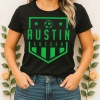 Austin Texas Soccer  Futbol Jersey Kit Badge Match Women's T-Shirt thumb 2
