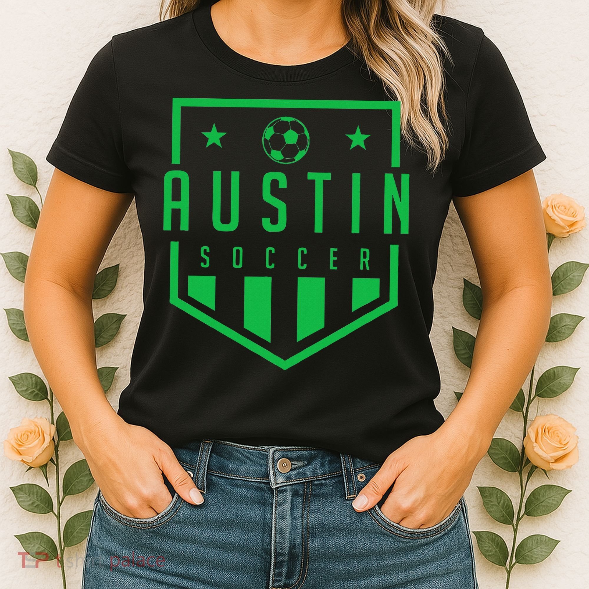 Austin Texas Soccer  Futbol Jersey Kit Badge Match Women's T-Shirt