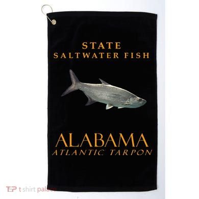 Alabama Territory Saltwater Fish Atlantic Tarpon Golf Towel