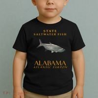 Alabama Territory Saltwater Fish Atlantic Tarpon Toddler T-Shirt thumb 2