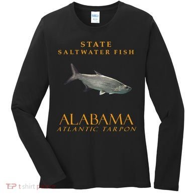 Alabama Territory Saltwater Fish Atlantic Tarpon Women's Long Sleeve Shirt