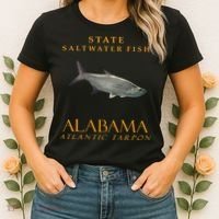 Alabama Territory Saltwater Fish Atlantic Tarpon Women's T-Shirt thumb 2