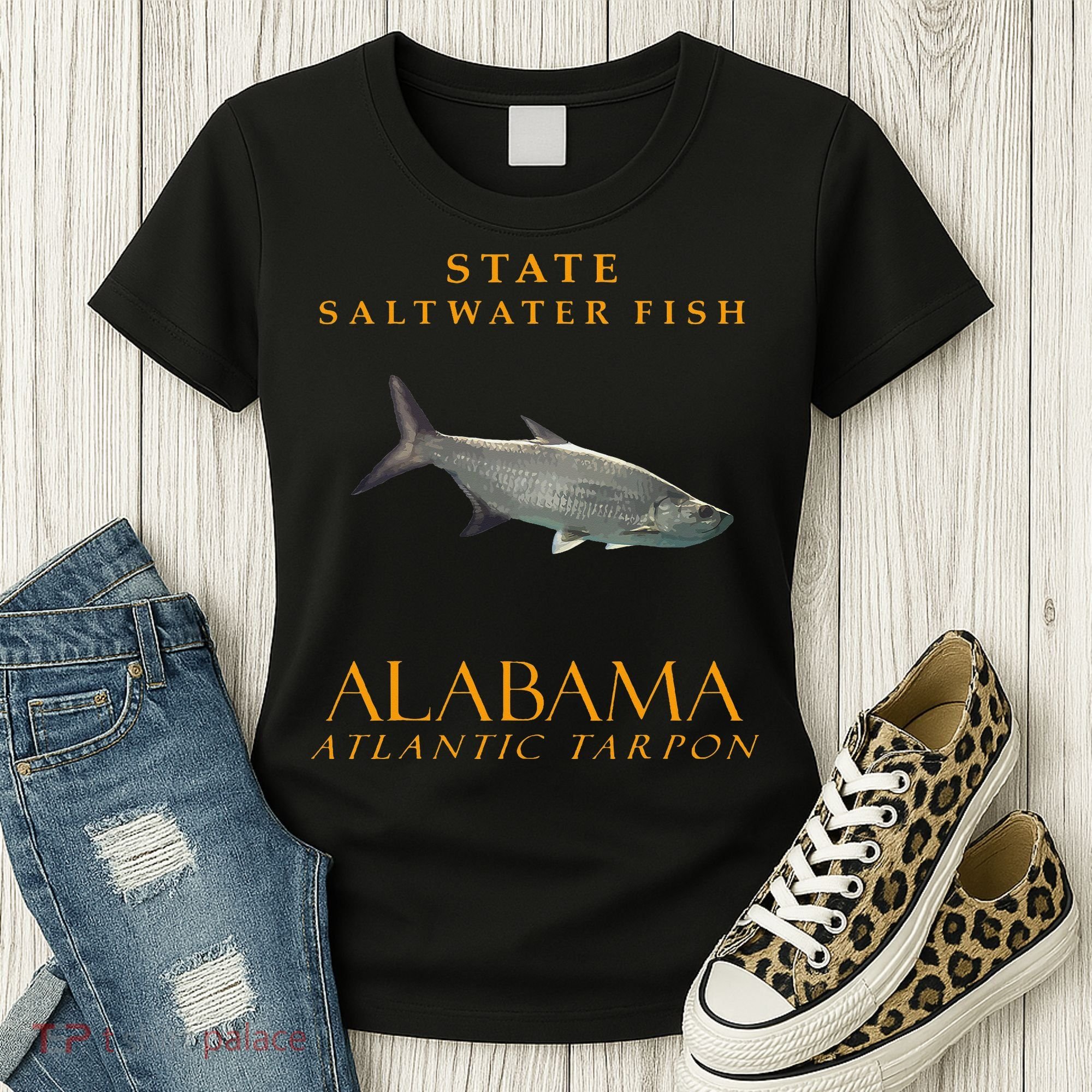 Alabama Territory Saltwater Fish Atlantic Tarpon Women's T-Shirt