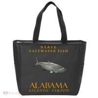 Alabama Territory Saltwater Fish Atlantic Tarpon Tote Bag thumb 0