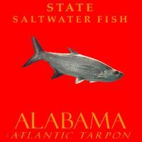 Alabama Territory Saltwater Fish Atlantic Tarpon Santa Hat thumb 1