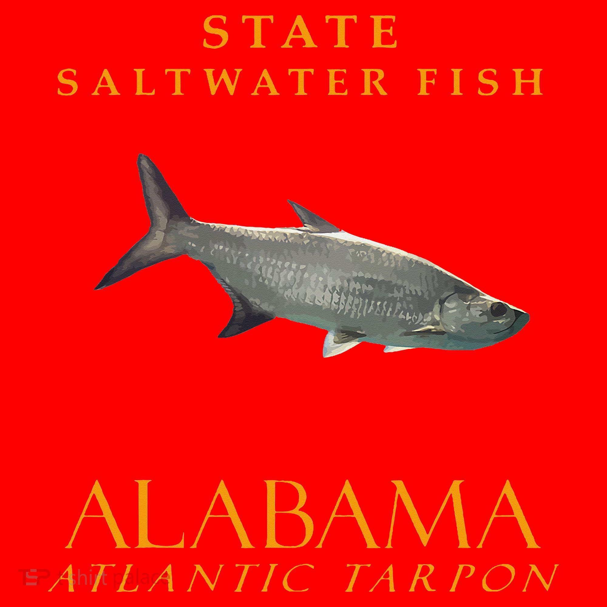 Alabama Territory Saltwater Fish Atlantic Tarpon Santa Hat