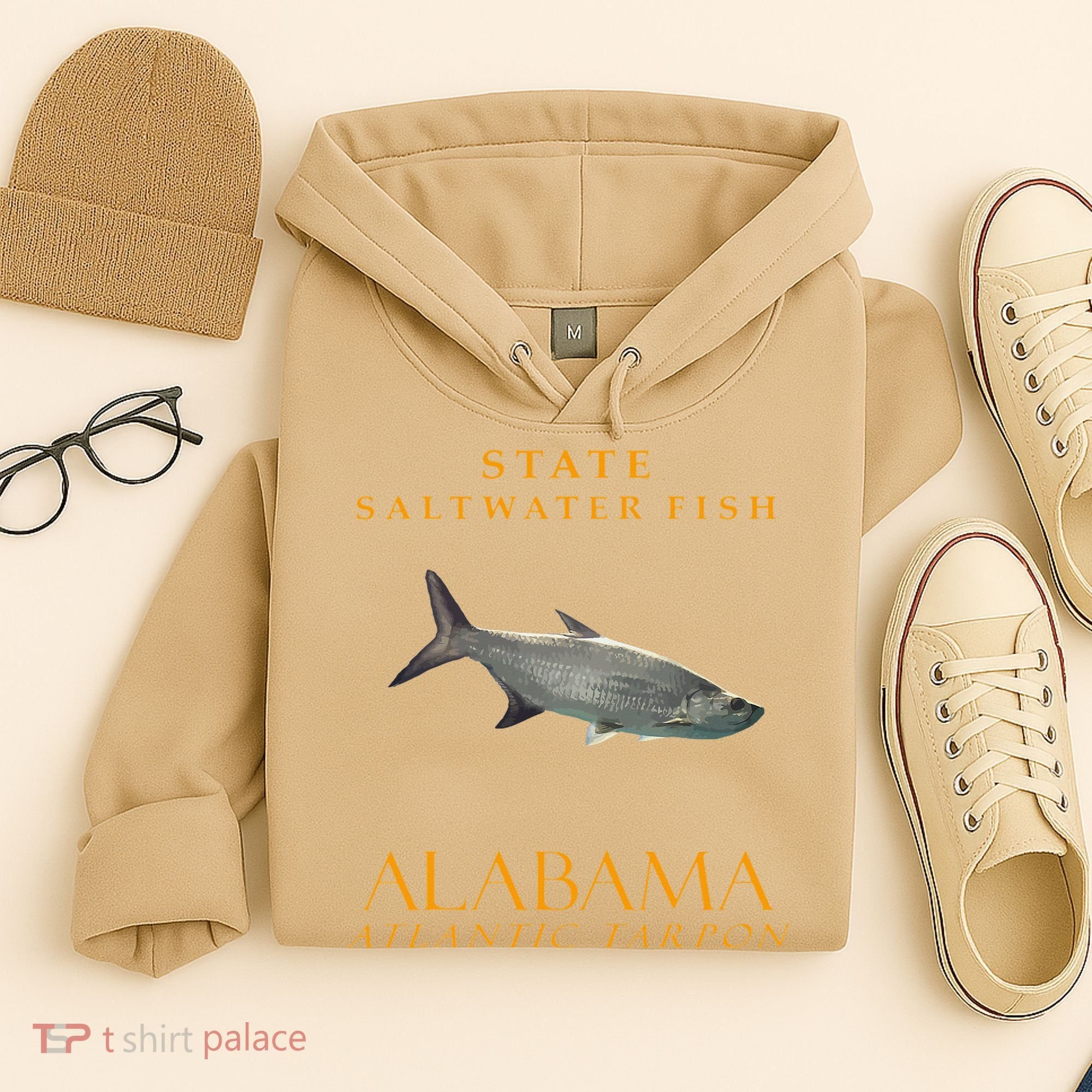Alabama Territory Saltwater Fish Atlantic Tarpon Hoodie