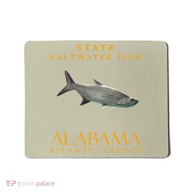 Alabama Territory Saltwater Fish Atlantic Tarpon Mousepad