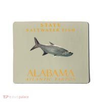 Alabama Territory Saltwater Fish Atlantic Tarpon Mousepad thumb 0