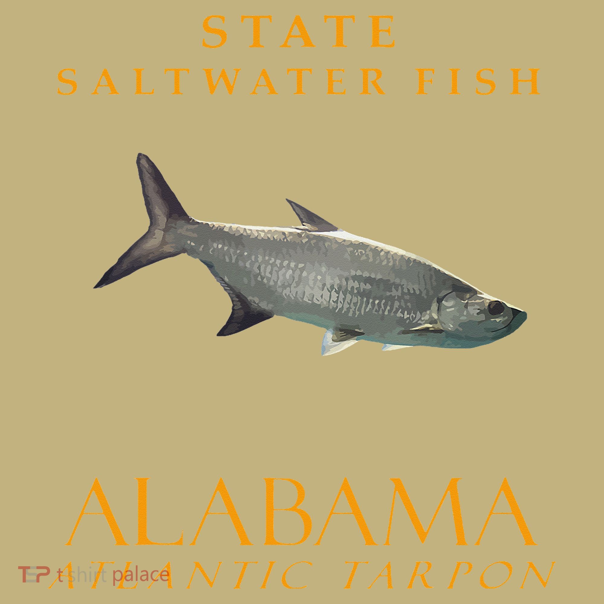 Alabama Territory Saltwater Fish Atlantic Tarpon Kids T-Shirt