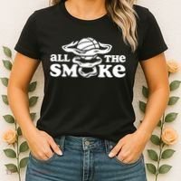 All The Smoke Funny Basketball Podcast Women's T-Shirt thumb 2