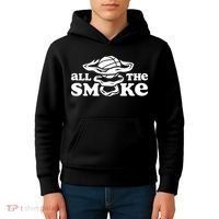All The Smoke Funny Basketball Podcast Kids Hoodie thumb 4