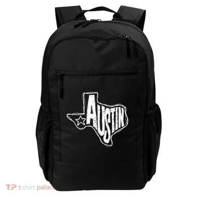 Austin Texas State Retro Outline Map Backpack
