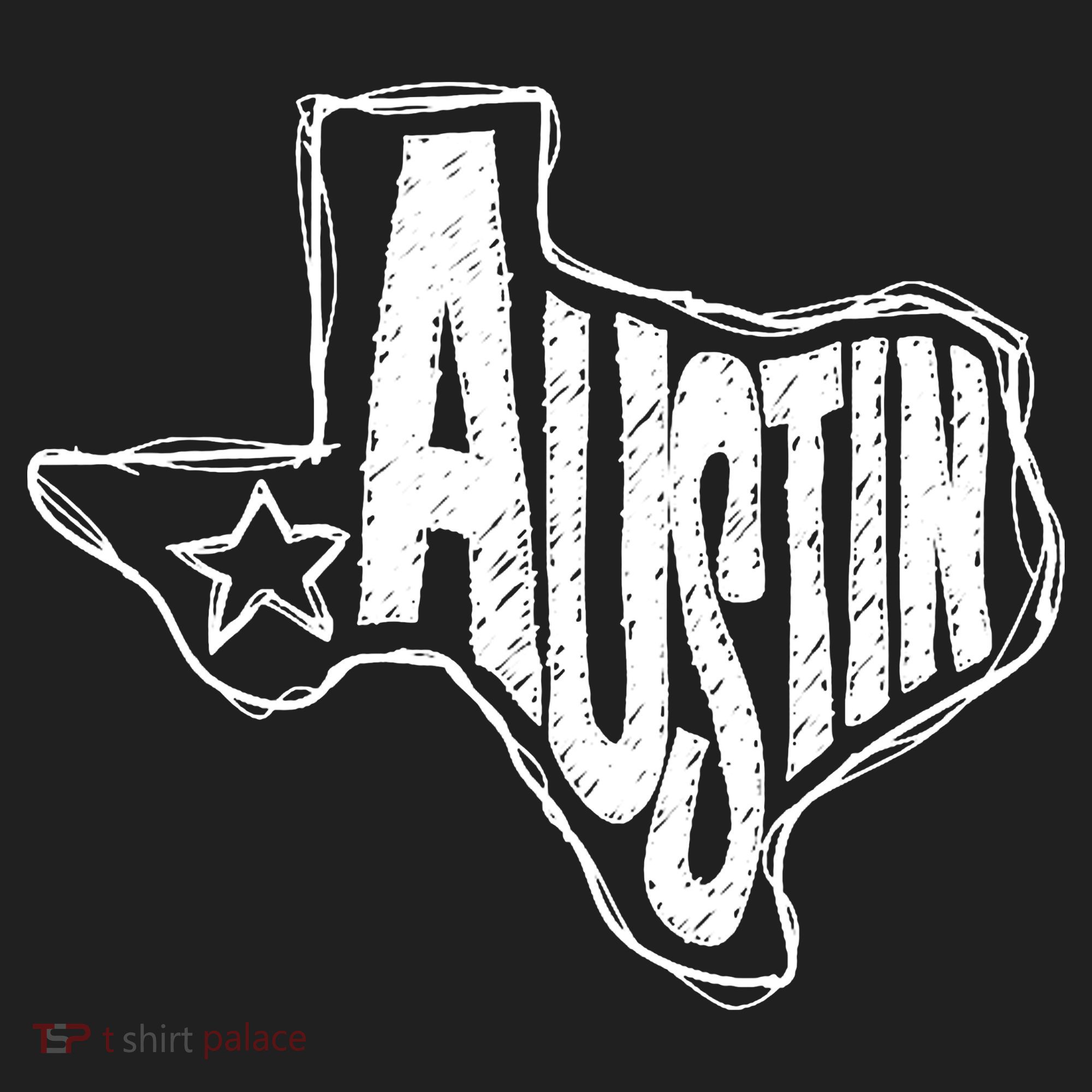 Austin Texas State Retro Outline Map Beanie